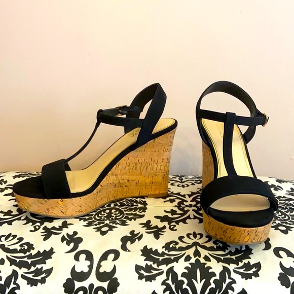 Shoes - Michael Shannon  black wedge sandal